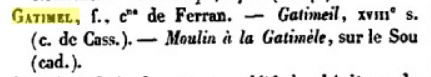 gatimel-sabarthes Le moulin de Gatimel : quand le manque de vérification réécrit l'histoire de nos communes.