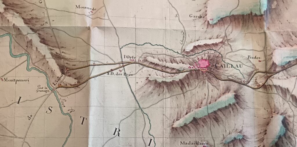 Carte-Denoyer-1791-1024x506 L'Histoire de la RD 18 : Le grand désenclavement de Cailhau (1791-1844)